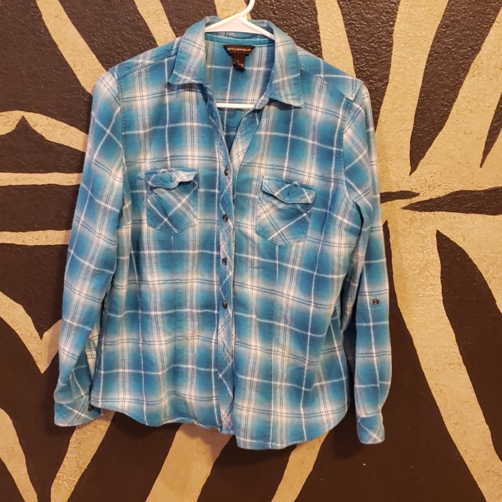 Womens long sleeve flannel shirt